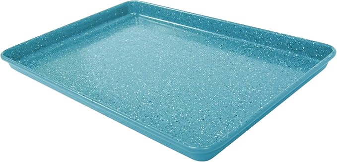 casaWare 13 x 9 x 1-Inch Ultimate Series Commercial Weight Ceramic Non-Stick Coating Cookie/Jelly Roll Pan (Blue Granite)