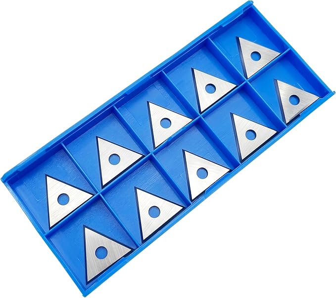 Paint Scraper Carbide Blades Double-Edged Reversible Replacement Blade (1" Triple-Edge Triangle) By LU&MN