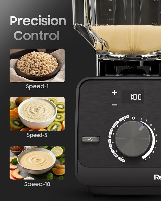 Blender,Professional Blenders for Smoothies with 56oz Tritan™ Container,10-Speed Settings & 6 Preset Menus for Smoothies/Fitness Drinks/Hot Soups/Baby Food/Frozen Desserts