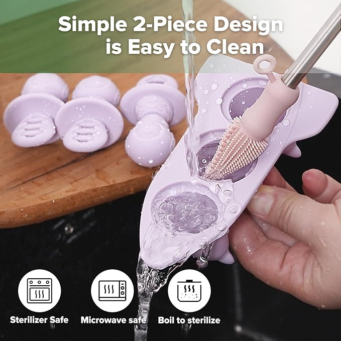 Haakaa Silicone Toddler Popsicle Mold, 3-Cavity Mini Baby Popsicle Molds with Easy-Grip Handles & Choke-Guard Design, Breastmilk Popsicle Molds for Teething Relief & Self-Feeding,6 Month+