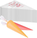 200 Pcs Disposable Cream Pastry Bag Cake Icing Piping Decorating Tool Cupcake Decorating Piping Icing Bag (Red)
