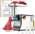 5.0 Upgrade Electric Meat Grinder【NO.1 Germany 3500W Super Motor】【SGS Certified SUS304 Blade & Plate】3-Second Fast Meat Grinding, Perfect For Meat Grinders For Home Use (GRAY)