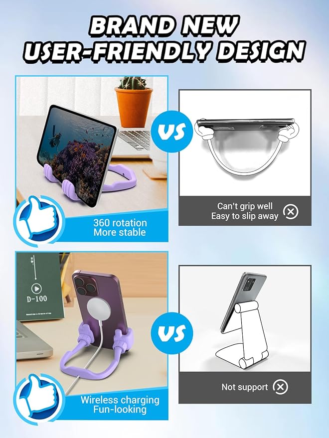 Christmas Stocking Stuffers for Teens Adults: Funny Gifts for Women Men Girls Boys Thumb Up Cell Phone Stand Holder Novelty Gadget for Mother Mom Wife Kid Dad Girlfriend Birthday Trendy Stuff Ideas