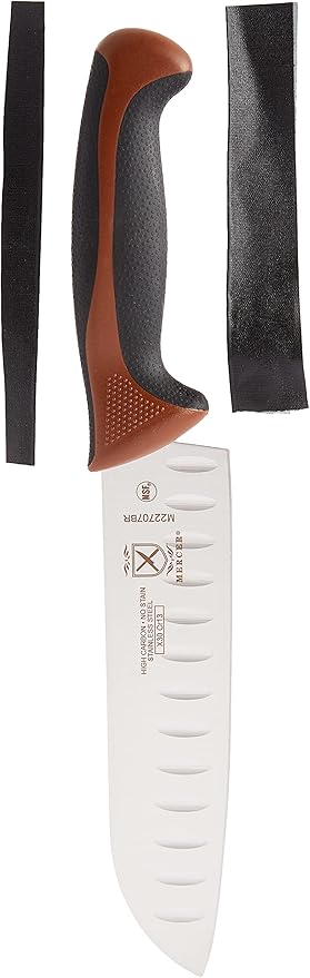 Mercer Culinary Millennia Colors 5-Piece Magnetic Board Set with Chocolate Handles, Rubberwood
