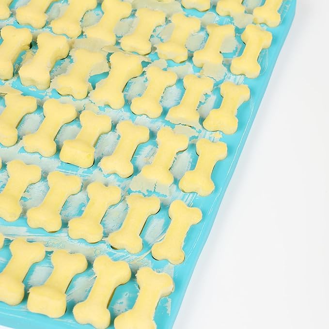 Dog Treat Molds Mini Bone Silicone Sheet, Dog Treat Maker Biscuit Molds with Scraper (1 PCS mini bone)