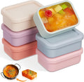 6 Packs 1 Cup Silicone Soup Freezer Molds with Lid Silicone Soup Freezer Trays Rectangle Reusable Food Preserving Tray Freezing Sauces Stews(Multiple Color)