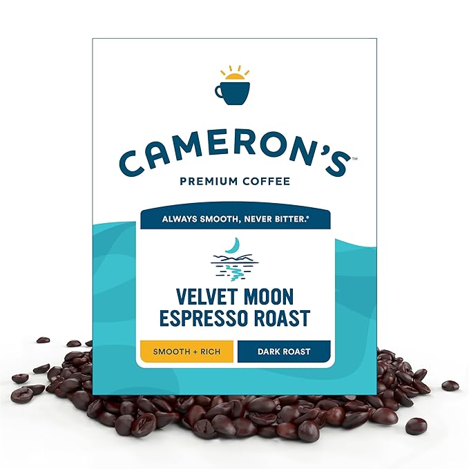 Cameron's Coffee Roasted Whole Bean Coffee, Velvet Moon, 4 Pound