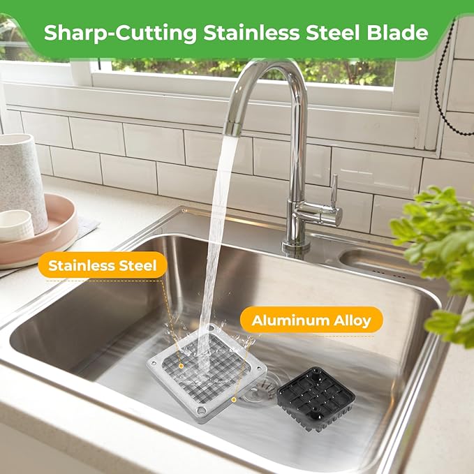 Replacement Chopper Blade Commercial Vegetable Chopper Dicer Stainless Steel Blade for Fruit Cutting Machine Tomato French Fries Cutter (3/8″ Blade)