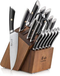 Cangshan ELBERT Series German Steel Forged Knife Block Sets (17-Piece, Black)