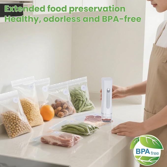 Reusable Vacuum Seal Bags for Food,Food Vacuum Sealer Bags Medium Size 30 Packs