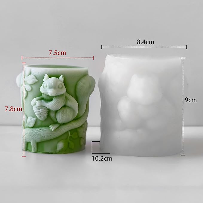 Animal Molds Animal Resin Mold - Resin Casting Silicone Molds for Home Decor & Candle Making Wave Spiral Mold