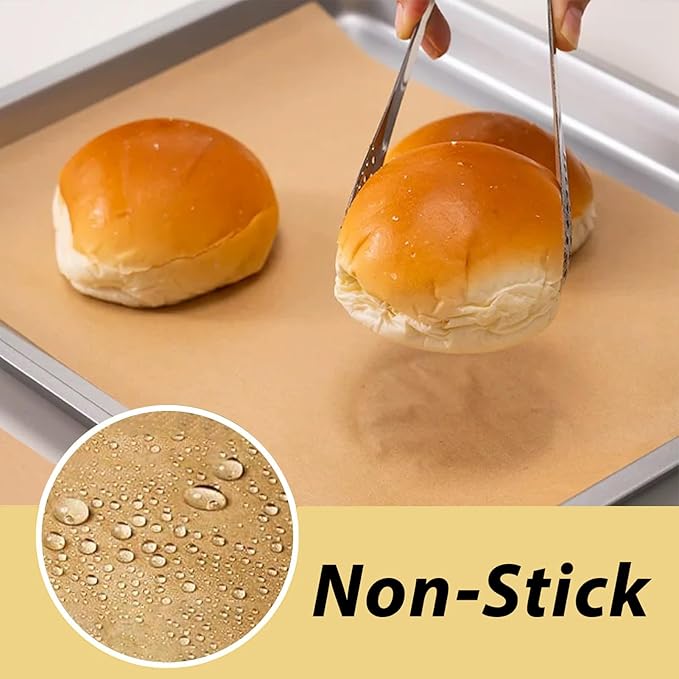 Parchment Paper Baking Sheets for Emeril Lagasse 26 QT Extra Large Air Fryer, 11x10 Inch Non-Stick Precut Baking Parchment for Air Fryer Steaming Bread Cup Cake Cookie and More