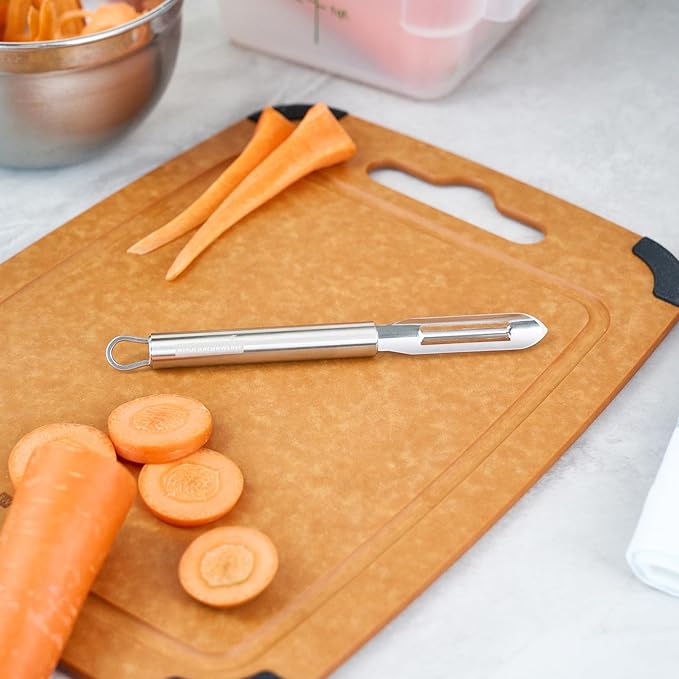 Restaurantware-German Standard 7.6 Inch Vegetable Peelers, 24 Dishwashable Hand Peelers - Ultra Sharp Blades, Ergonomic Handles, Stainless Steel Potato Peeler, For Zucchini, Carrot, Or, More