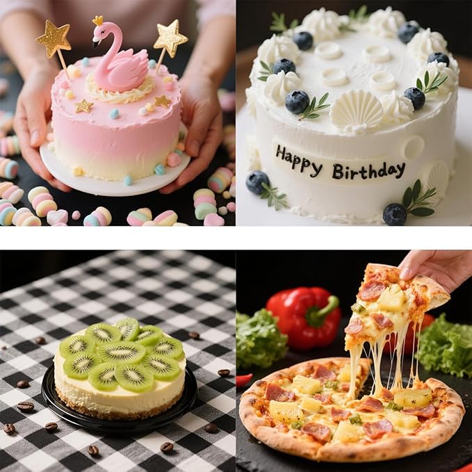 214PCS Round Cake Pan Sets for Baking Cake Decorating Supplies: 4 Non-Stick Springform Pans Set (4, 7,9,10 inches), Icing Tips, Cake Leveler – Leak-Proof Cheesecake Pan