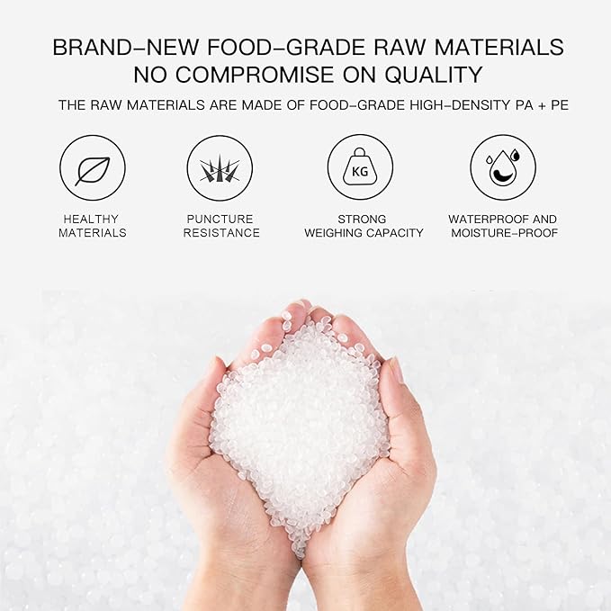 MegaWise 5 Rolls of Vacuum Sealer Machine Bags, 8 inch wide and 21.6 Feet Long for Megawise & other brand vacuum Perfect for Meal Prep and Sous Vide Cooking