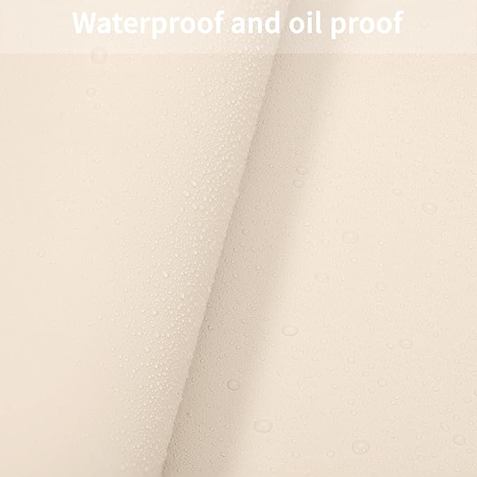 Leather Desk Mat,1.8mm Thick,12x66 Inch Desk Cover,Desk Protector Mat,Dresser Cover Top,Desktop Cover,Dresser Cover Top for Bedroom,Table Protector Mat(Off White+Light Gray,12×66)