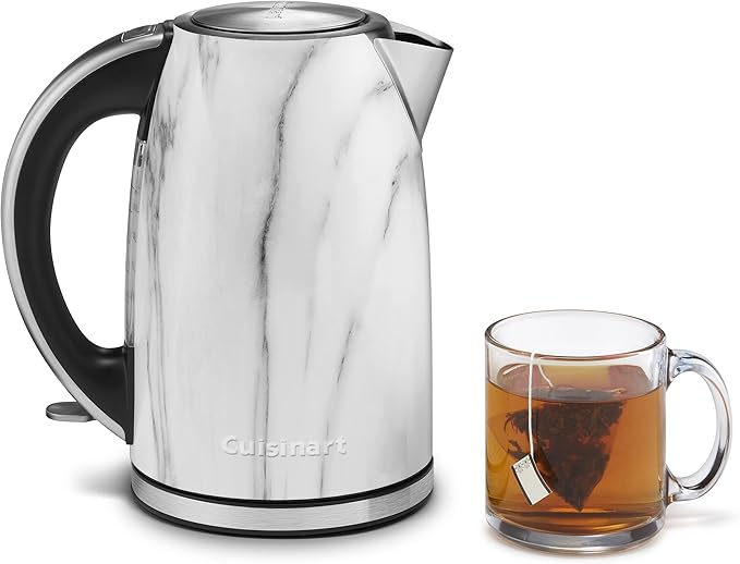 Cuisinart Electric Cordless 1.7-Liter Tea Kettle, Marble, JK17-MTG
