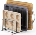Cutting Board Organizer-1.6in Wide Kitchen Cutting Board Holder Stand for Pan,Baking Sheets,Cookie Sheets with 4 Slots,Baking Sheet Oragnizer(1PC-Medium)