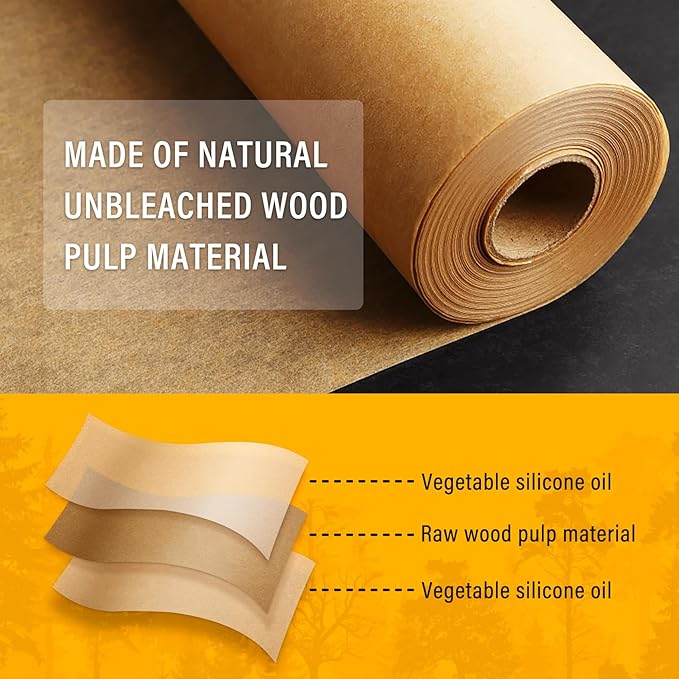Parchment Paper Sheets for Baking 9-13 IN Precut Non-Stick Parchment Paper Unbleached Baking Sheet Paper for Air Fryer,Baking,Grilling,Steaming,Oven Suitable For Bread Cake Cookies 200pcs