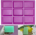 Rectangle Silicone Soap Mold 4oz Large Soap Molds for Soap Making,Rectangle Silicone Mold for Soap
