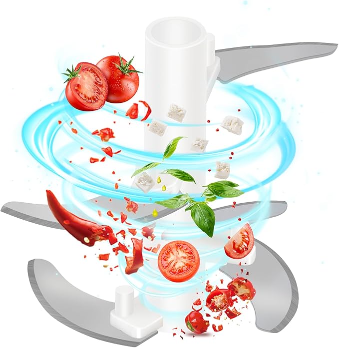 Manual Food Chopper, Garlic Chopper with Container, Vegetable Kitchen Cutter, Pull String Hand Food Processor Sharp Blades Mincer Shredder for Cutting Onions Chili Ginger Seasoning (Green-1, 500ml)