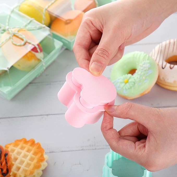 Cake Pop Cutter and Pusher Set - Flower and Mouse 3D Printed Mold Shapes Press | Baking Tools for Home, Birthday, Wedding Desserts | Reusable Design