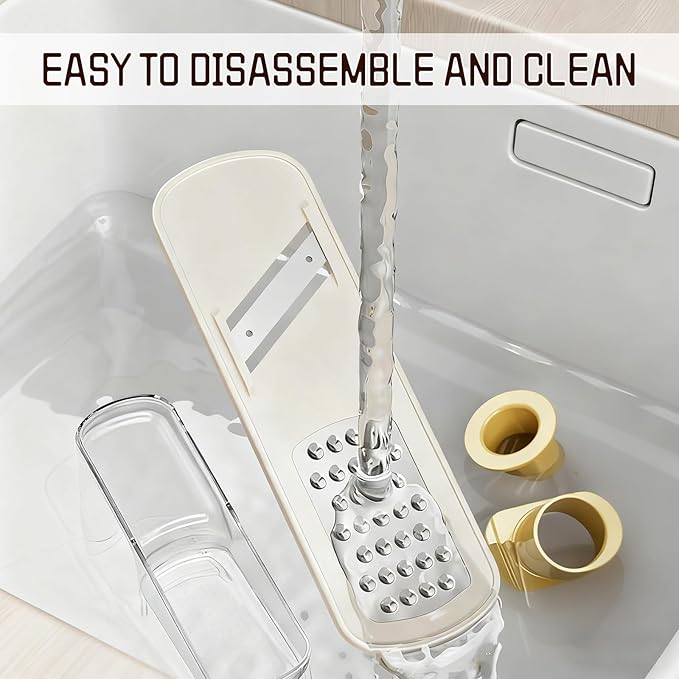 Mini Garlic Slicer Multi-Functional Mandoline Slicer Veggie Garlic Ginger Grinder Vegetable Mandoline Cutter Veggie Shredder with Container (Green)