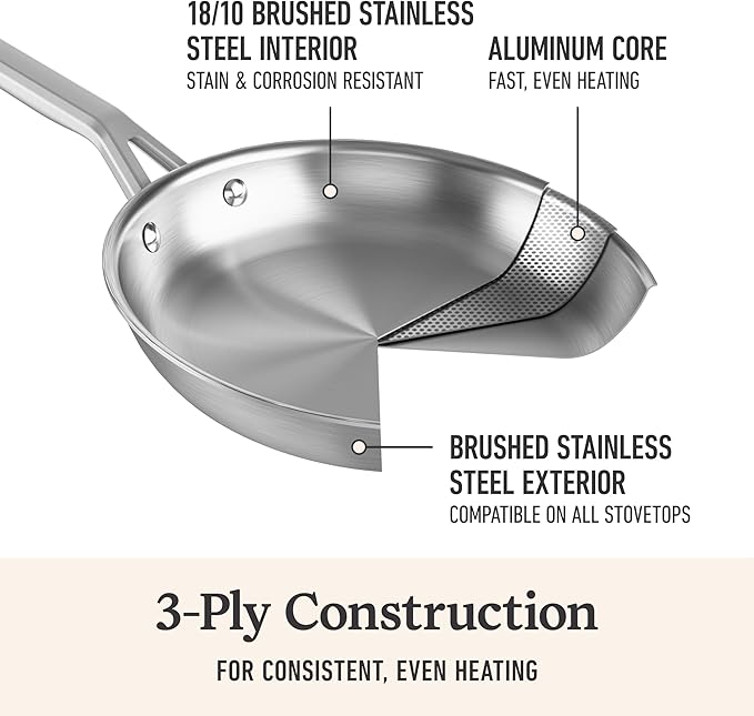 Calphalon Stainless Steel 4.5-Qt Sauce Pan with Lid