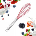 Starpack 'Whip it Good' Silicone Whisk for Nonstick Cookware - Non Scratch Whisk Heat Resistant 600°F - Kitchen Whisks for Cooking, Baking & Stirring - Silicone Coated Durable Rubber Egg Whisks