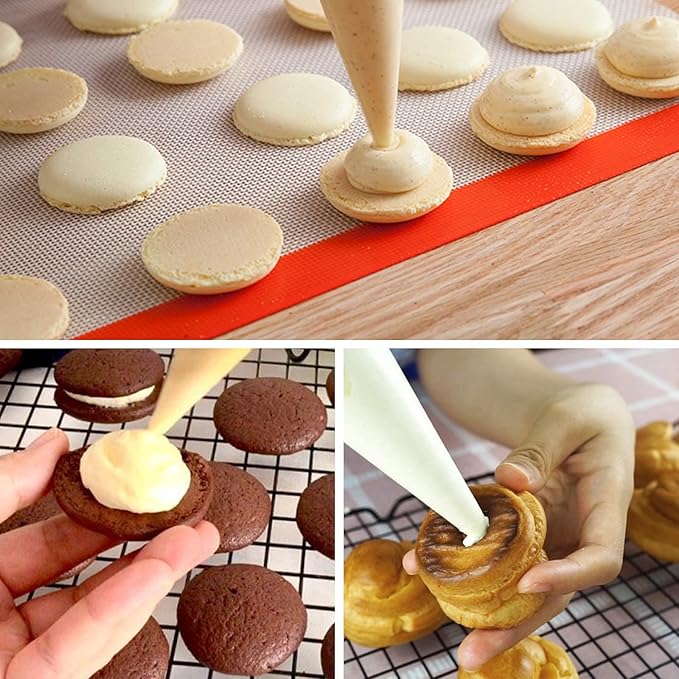200 Pieces Disposable Piping Bags - 14 Inch, Anti Burst Pastry Bags, Tipless Piping Bags, Icing Bags, Frosting Bags, Piping Bag, Cookie Decorating Supplies