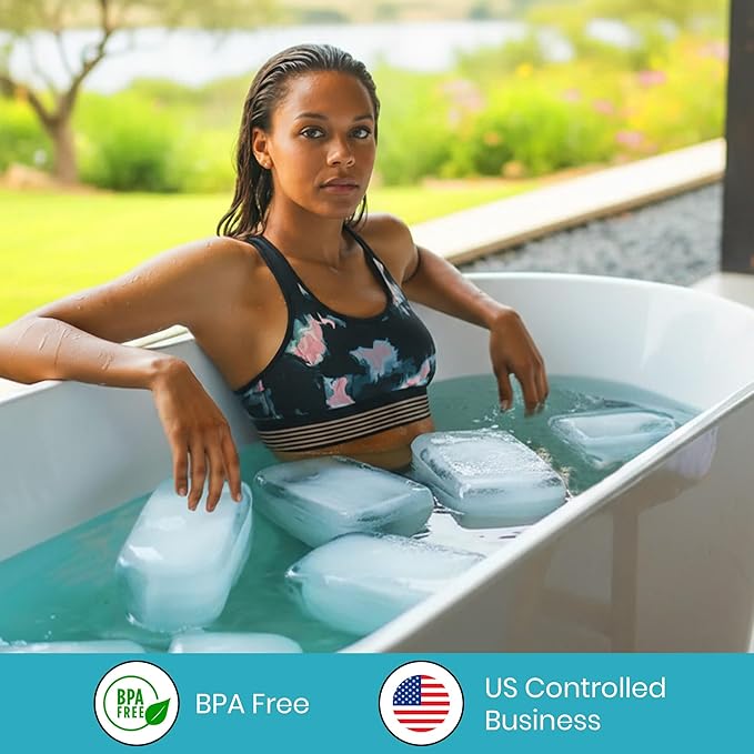 Extra Large Ice Block Mold (3-Pack) – 13 lbs Silicone Ice Brick Maker for Ice Bath & Cold Plunge – Giant Cube for Recovery, Muscle Relief & Coolers, Dishwasher Safe
