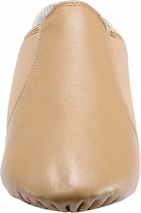 Dynadans Women's Leather Upper Slip-on Jazz Shoe
