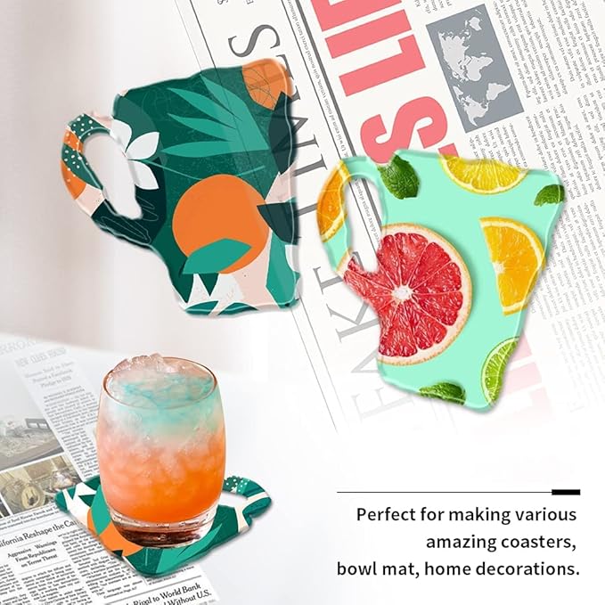 Cup Shape Coaster Resin Mold Silicone Epoxy Casting Mold for Cup Mat Agate Coaster Mold Wine Glass Holder Home Decoration DIY Craft Project