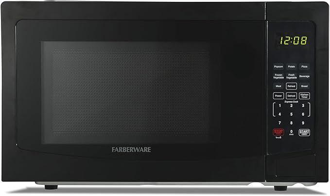 Farberware FMWEI11BKA Microwave, 1.1 Cu. Ft, Black