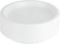 PLASTICPRO Round Plastic Plates Microwaveable, Disposable, White, Dinnerware (100, 10" Inch Plates)