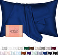 Mulberry Silk Pillow Cases Queen Size with Hidden Zipper, Ultra Smooth and Soft Breathable Cooling Silk Satin Pillowcase for Hair and Skin, Gifts for Women Men (Royal Blue, 20x30 Inches, 1 Pack)