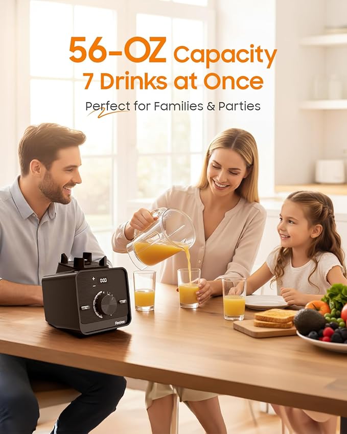 Blender,Professional Blenders for Smoothies with 56oz Tritan™ Container,10-Speed Settings & 6 Preset Menus for Smoothies/Fitness Drinks/Hot Soups/Baby Food/Frozen Desserts