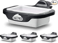 Saucemoto Dip Clip | An in-car sauce holder for ketchup and dipping sauces. As seen on Shark Tank (4 Pack, Black)