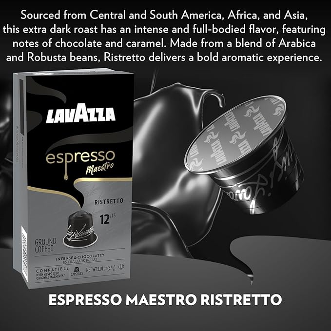 Lavazza Espresso Capsules Compatible with Nespresso Original Machines Variety Pack, 10 Count (Pack of 6)