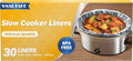 SMARTAKE Slow Cooker Liners, Extra Large Size 14"x 22" Disposable Cooking Bags, Fit 6QT to 10QT for Slow Cooker, Cooking Trays, Suitable for Oval & Round Pots, 30 Liners