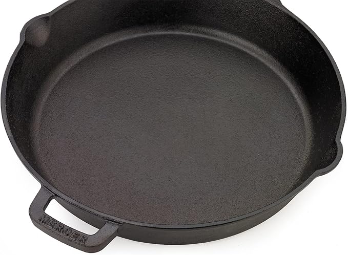 Mercer Culinary Pre-Seasoned Cast Iron Skillet, 12-Inch
