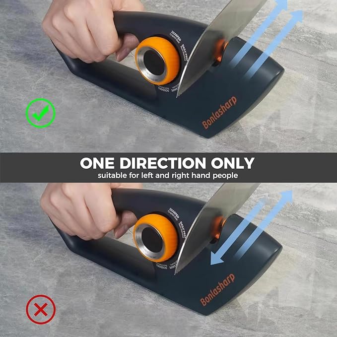 5 in 1 Adjustable Knife Sharpener, Premium Handheld Kitchen Knife Sharpeners Help Repair, Restore, Polish Blades Sharpening Tool Works for Pocket Knife Chefs & Serrated & Bread Knife, Scissors