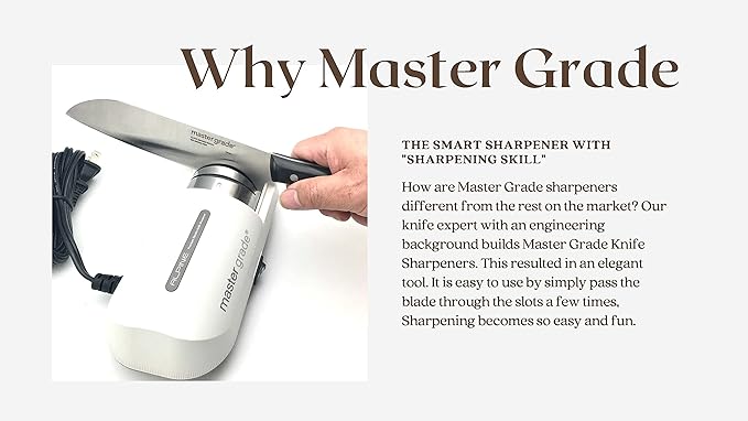 Alpine Electric Knife Sharpener, Knife Sharpeners for Kitchen Knives, Pocket Knife Sharpener