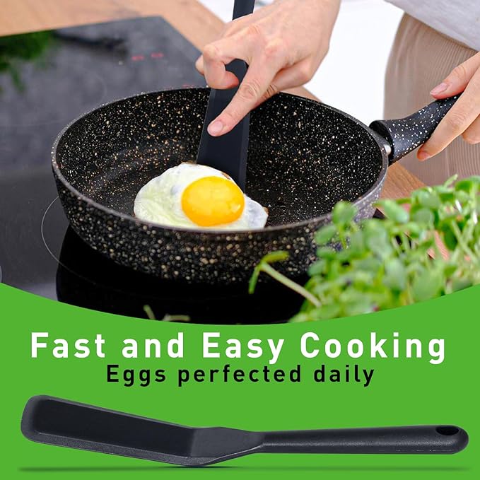 Egg Spatula is Heat Resistant Non-Stick Pancake Spatula - Silicone Spatula is used as Omlet Flipper for Cooking.