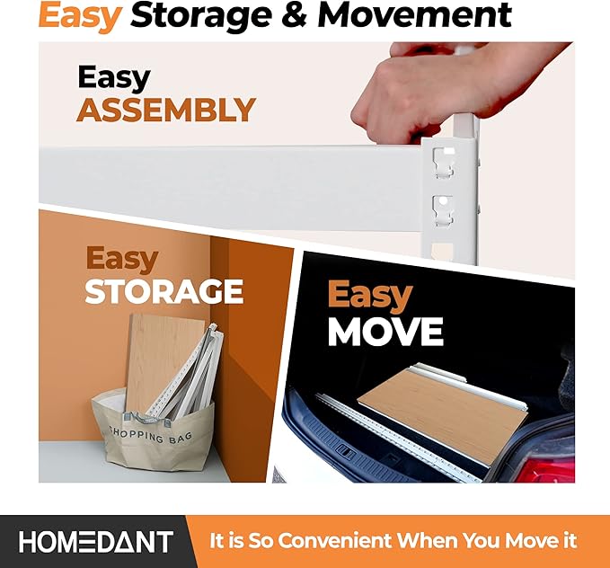 HOMEDANT 5 Tier White Storage Shelves Adjustable Laminated Boltless Garage Metal Shelving Unit Heavy Duty Utility Rack Shelf Warehouse Pantry Closet Kitchen 35.9" W x 16.2" D x 71.3" H White 3Pack