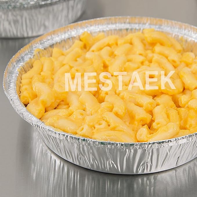 8" Aluminum Foil Pans without Lids 50 Pack of 33.8 oz,Heavy Duty Disposable Containers for Roasting,Storing,Baking,Cooking,Recyclable