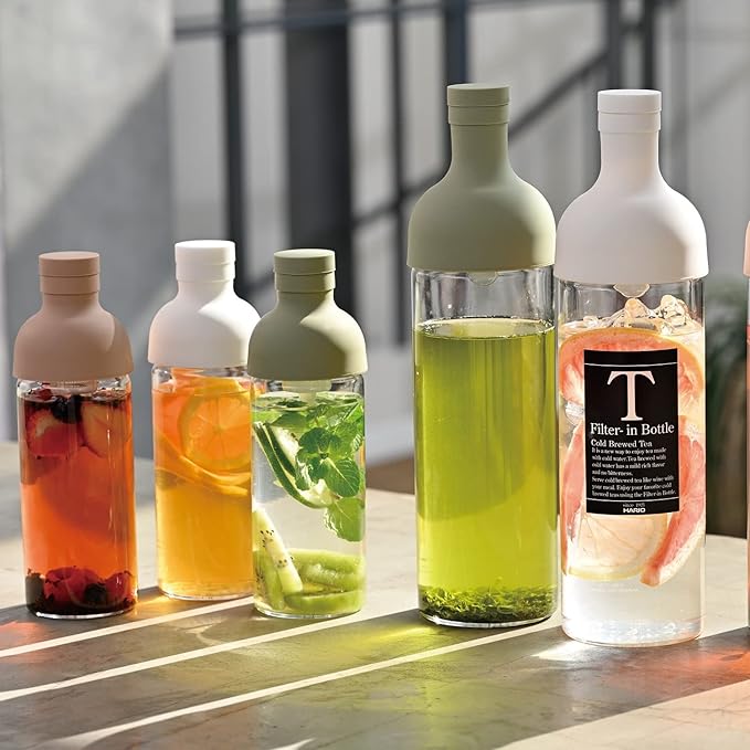 Hario Cold Brew Tea Wine Bottle, 750ml, White
