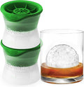 Tovolo Craft Ice Molds – Golf Ball Shaped Ice Spheres for Whiskey, Bourbon, Cocktails, Gifts & More – Pack of 2 Stackable Sports Molds with Leak-Resistant Lids, BPA-Free Silicone, Dishwasher-Safe