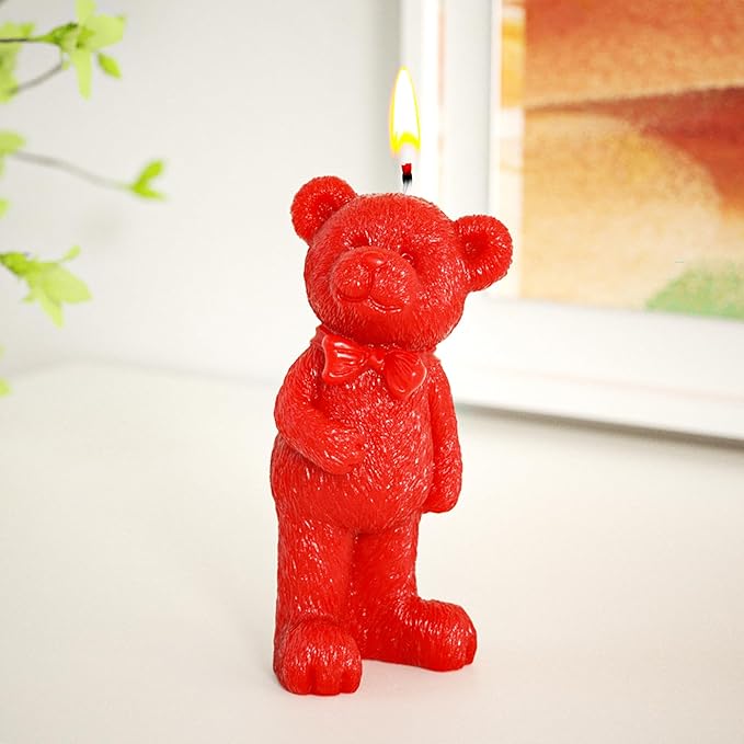 Bear Soap Mold for Resin Casting, Candle Making, and Home Decor - 3D Animal Silicone Mold