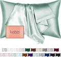 Mulberry Silk Pillow Cases King Size with Hidden Zipper, Ultra Smooth and Soft Breathable Cooling Silk Satin Pillowcase for Hair and Skin, Gifts for Women Men (Sage Green, 20x36 Inches, 1 Pack)